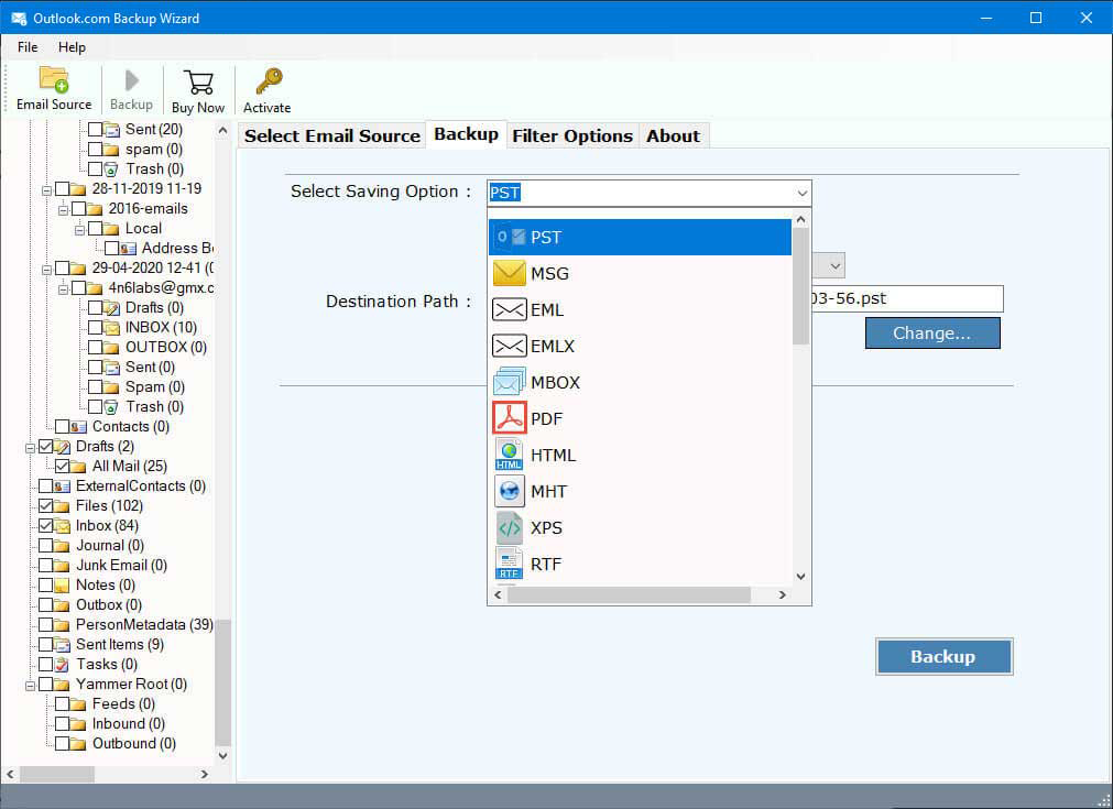 SysKare Outlook.com Backup Windows 11 download