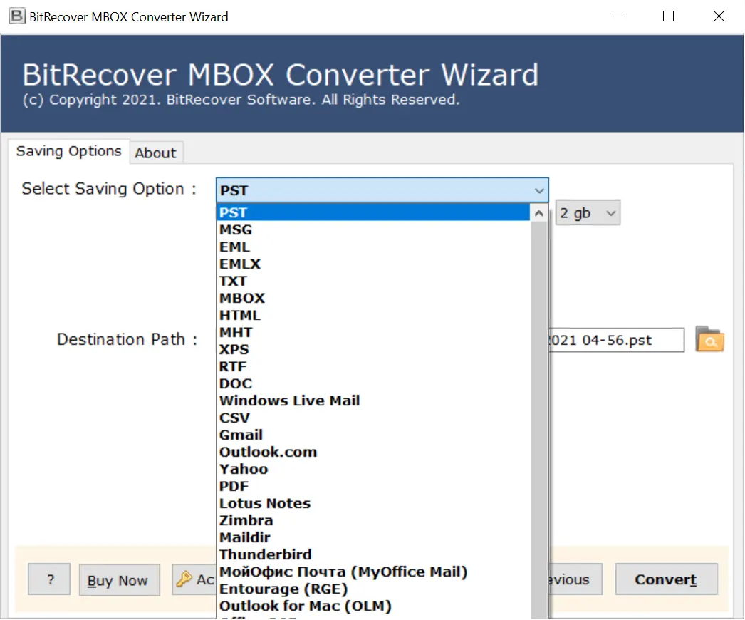 mbox file conversion