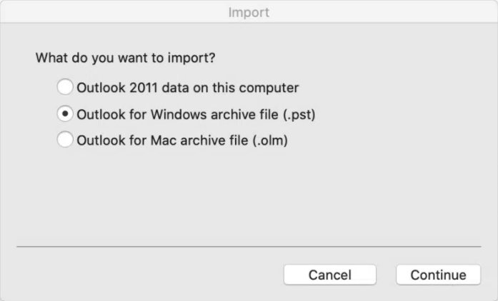 File ,Import,Outlook Data File