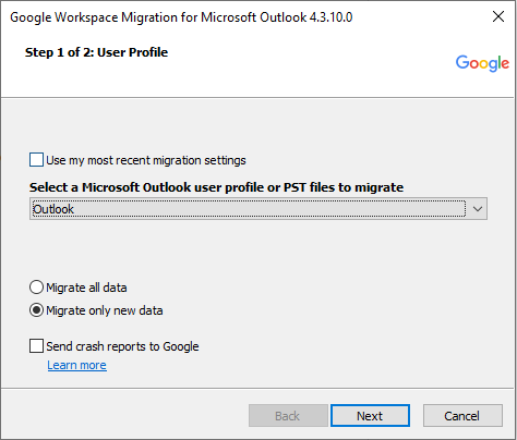 migrate all data and migrate only new data